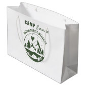 Camp Bachelorette Party Camping Bach Weekend  ラージペーパーバッグ (裏面アングル)