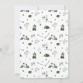 Camp Bachelorette Party Camping Bach Weekend 招待状 (裏面)