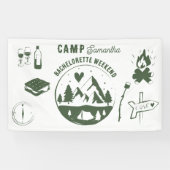 Camp Bachelorette Party Camping Bach Weekend  横断幕 (横)