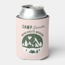Camp Bachelorette Party Camping Bach Weekend Pink 缶クーラー