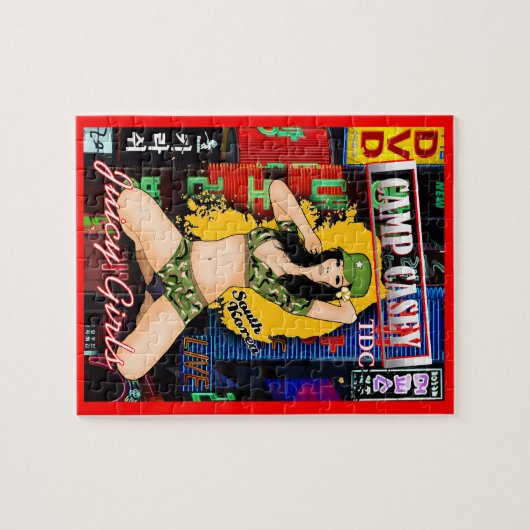 Camp Casey南朝鮮の水分が多い女の子 ジグソーパズル (横)