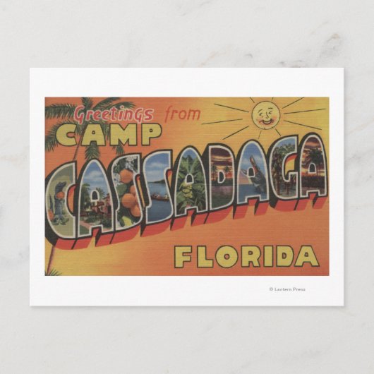 Camp Cassadaga, Florida – ラージレターシーン ポストカード (正面)