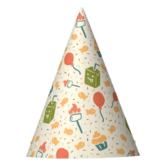 Camp Chaos Party Hats – Feral Fun Birthday Pattern パーティーハット (正面)