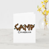 Camp Counselor - Matching Staff Or Group Team Lead カード (黄色い花)