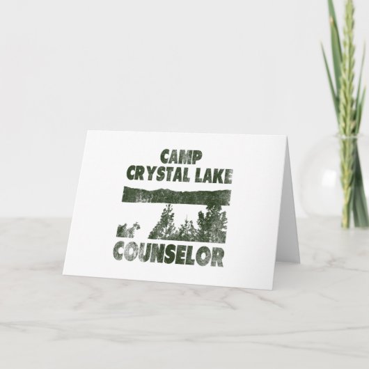 Camp Crystal Lake Counselor Halloween humorous 招待状 (正面)