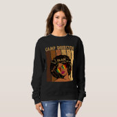 Camp Director Afro African American Black History  スウェットシャツ (正面フル)