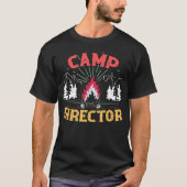 Camp Director Counselor Summer Camping Campfire Ca Tシャツ (正面)