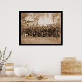 Camp Douglass 1861の第3コネチカット歩兵 ポスター (キッチン)