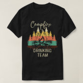 Camp Fire Drinking Team Camping  Tシャツ (デザイン正面)