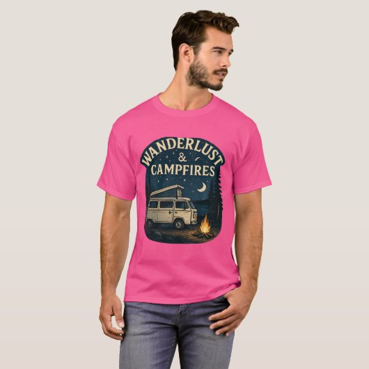 camp fire T shirt Tシャツ (正面フル)