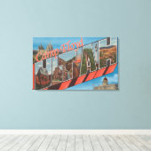 Camp Floyd, Utah - Large Letter Scenes キャンバスプリント (インサイチュ (ウッドフロア))