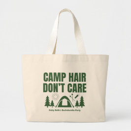 Camp Hair Bachelorette Green Tote Bag ラージトートバッグ