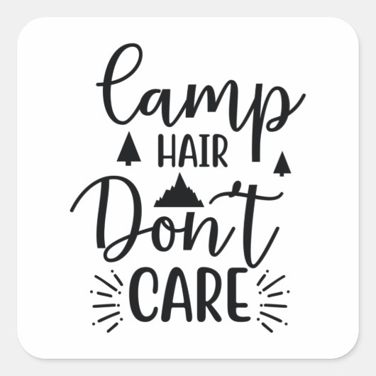Camp hair don't care スクエアシール (正面)