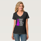 Camp Hair Dont Care   Camping Tシャツ (正面フル)