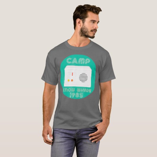 Camp Know Where shirt for Geeks 1985 - Ham Radio Tシャツ (正面フル)