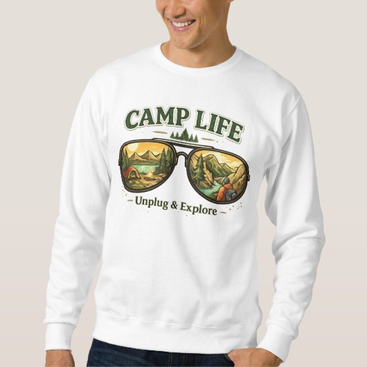 Camp Life Feels Right Men’s Sweatshirt USA スウェットシャツ (正面)