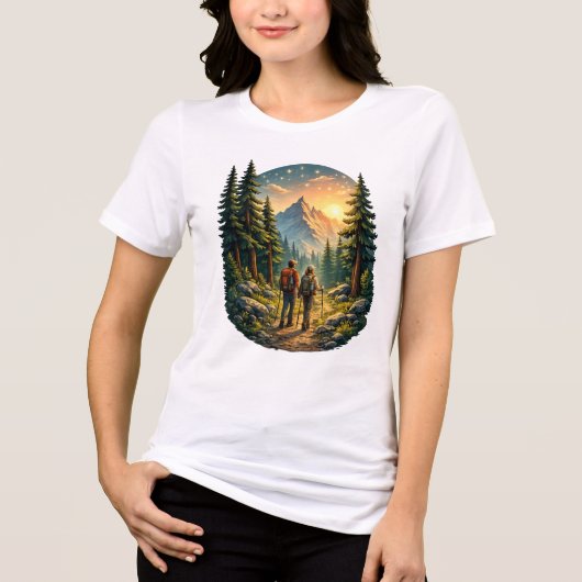 Camp Life Feels Right – Scenic Women’s Tee USA トライブレンドＴシャツ (正面)