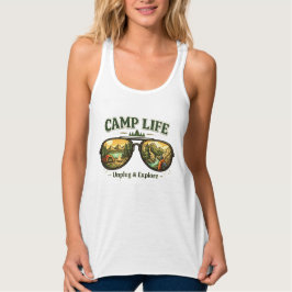 Camp Life Feels Right – Summer Tank Top USA タンクトップ