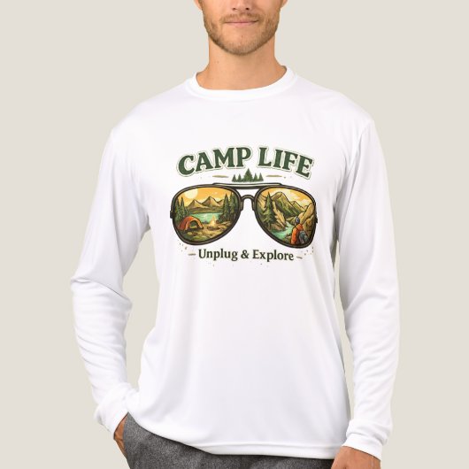 Camp Life Feels Right Tri-Blend Long Sleeve Shirt  トライブレンドＴシャツ (正面)