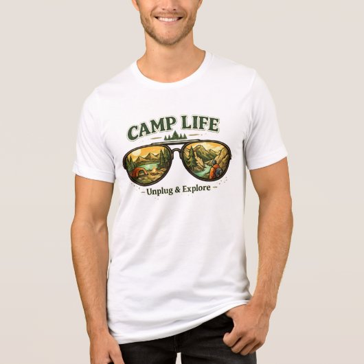 Camp Life Feels Right Tri-Blend T-Shirt USA トライブレンドＴシャツ (正面)