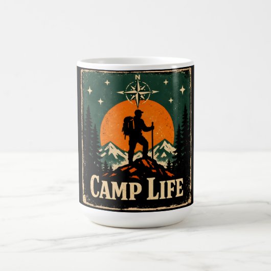 Camp Life – Outdoor Living Nature Pride コーヒーマグカップ (中央)