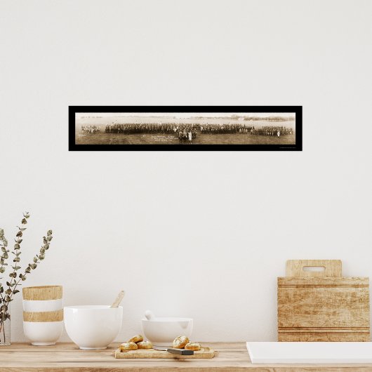 Camp Mabry TX Guard写真1921 ポスター (キッチン)