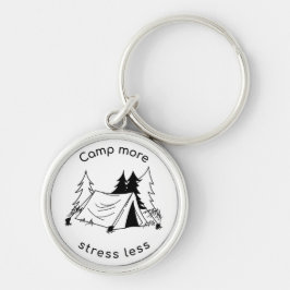 Camp more stress less  キーホルダー
