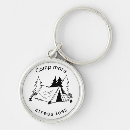 Camp more stress less  キーホルダー (正面)