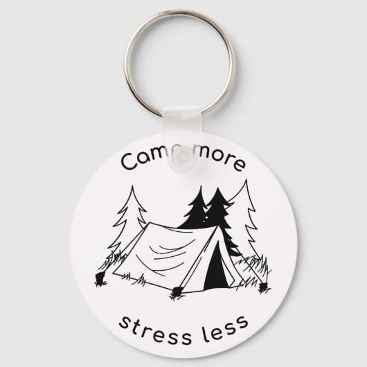 Camp more stress less  キーホルダー (正面)