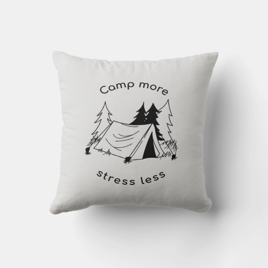 Camp more stress less  クッション (裏面)