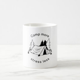 Camp more stress less  コーヒーマグカップ