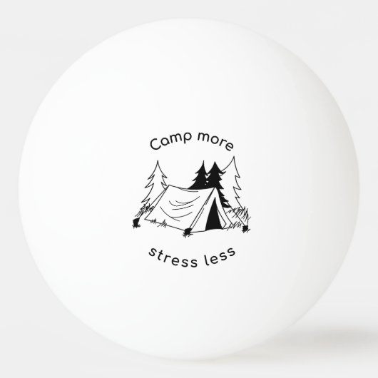 Camp more stress less  卓球ボール (裏面)