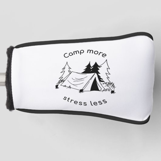 Camp more stress less Putter cover ゴルフヘッドカバー (正面)