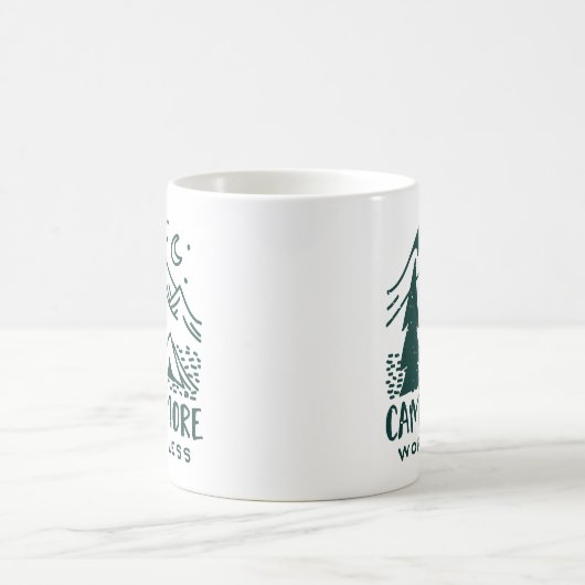 Camp More, Worry Less コーヒーマグカップ (中央)
