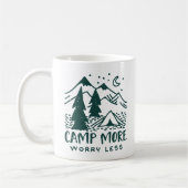 Camp More, Worry Less コーヒーマグカップ (左)
