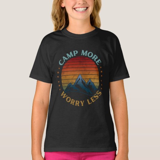 CAMP MORE WORRY LESS Tシャツ (正面)