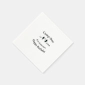 Camp one happy birthday name date campingadventure スタンダードカクテルナプキン (角)