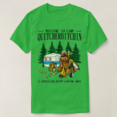 Camp Quitcherbitchin認定ベアードクターへようこそ。 Tシャツ (デザイン正面)