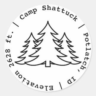 Camp Shattuck - Stampスタンプ ラウンドシール