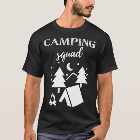 Camp Squad  shirt, Camping , Camper bff couple s d Tシャツ (正面)