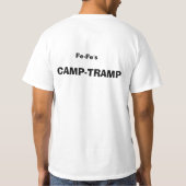 CAMP-TRAMPの大人のティー Tシャツ (裏面)