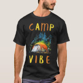 Camp Vibe Camping Lovers retro Tシャツ (正面)