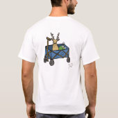 “Camp Wagon Deer” Whimsical T-Shirt Tシャツ (裏面)