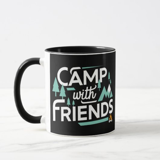 Camp with Friends,荒野を探索 マグカップ (左)