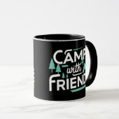 Camp with Friends,荒野を探索 マグカップ (正面右)