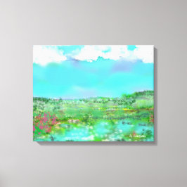 Campagne au printemps キャンバスプリント