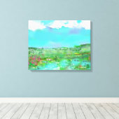 Campagne au printemps キャンバスプリント (インサイチュ (ウッドフロア))