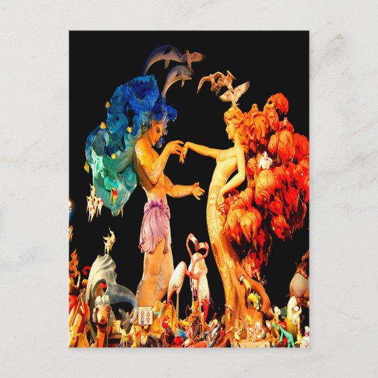 campanarバレンシアスペインのfallaのnou ポストカード (正面)