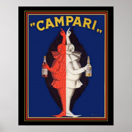 'Campari" 1921 Ad by Leonetto Cappiello - 16x20 ポスター (正面)
