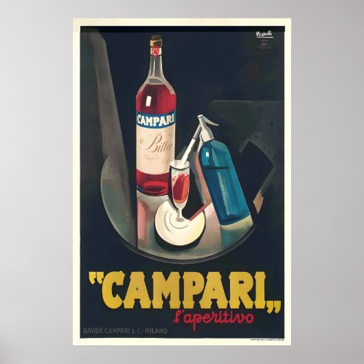 Campari Liqueur Vintage Food and Drink Poster ポスター (正面)